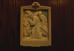 Station V - The Cross is Laid Upon Simon of Cyrene